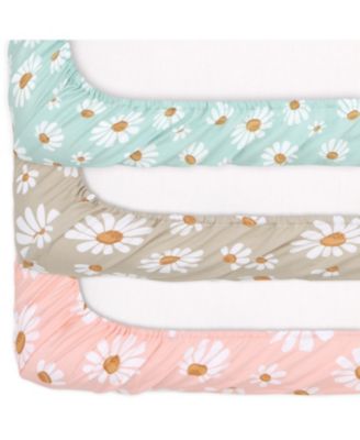 Daisy Dreams 3-Pack Fitted Playard Sheets