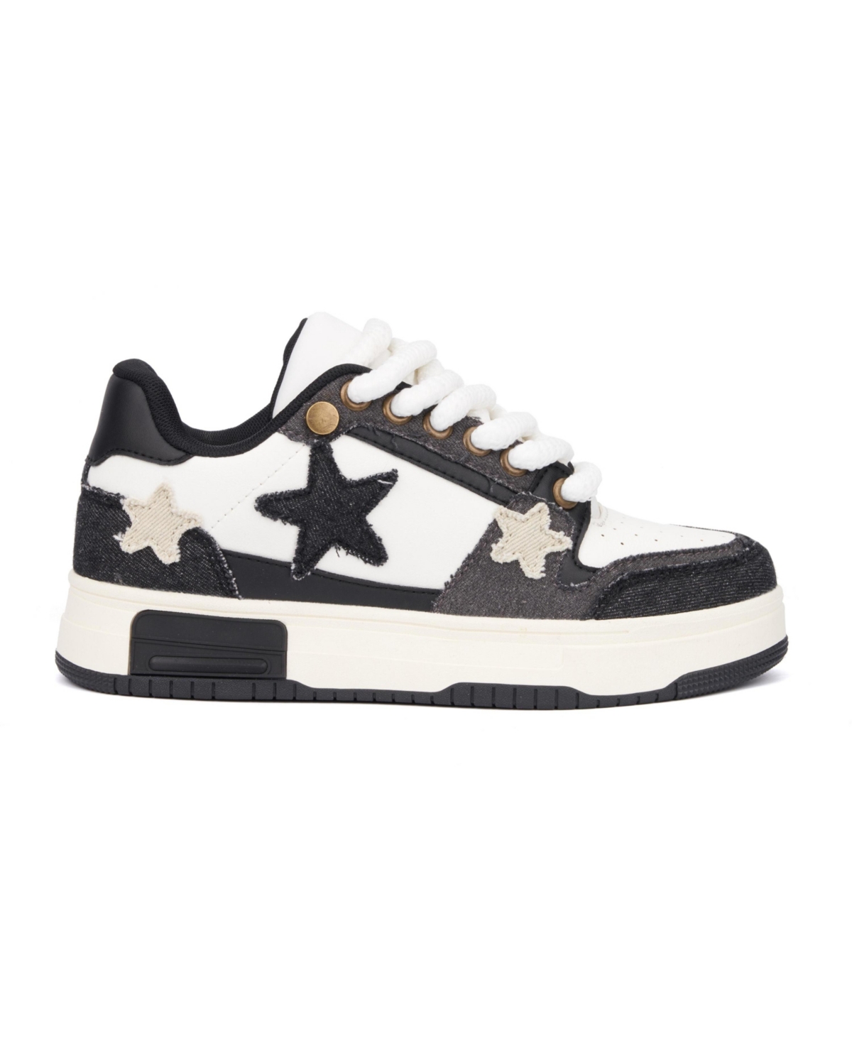 Women's Stars Low Top Sneakers - Black