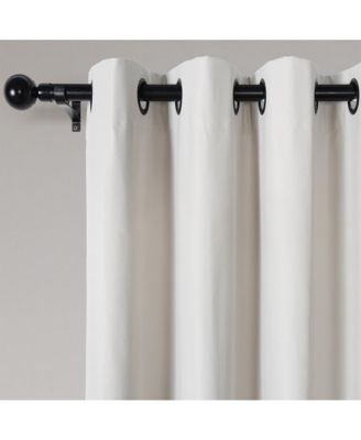 Soft Cotton Feel Twill Polyester Blackout Grommet Pair (2 panels), 52"×96"