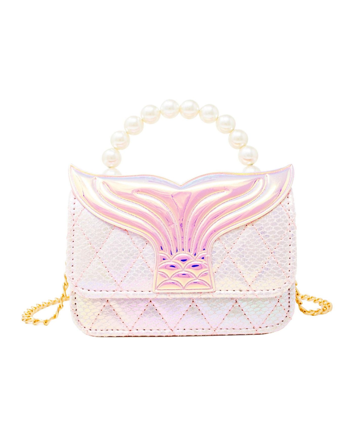 Сумка Tiny Treats + Zomi Gems Mermaid Tail Pearl Handle, Pink для девочек — фото 1