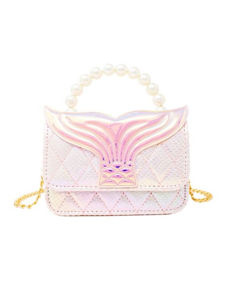 Сумка Tiny Treats + Zomi Gems Mermaid Tail Pearl Handle, Pink для девочек