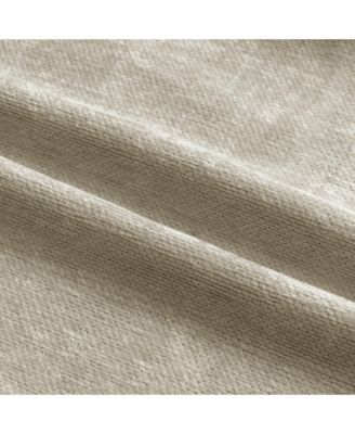 Chenille Solid Room Darkening Back Tab Curtain Panel, 52"×84"