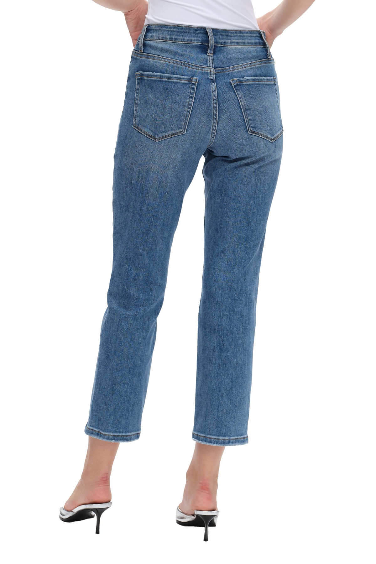 BAYEAS WOMEN'S HIGH RISE STRAIGHT LEG JEANS 