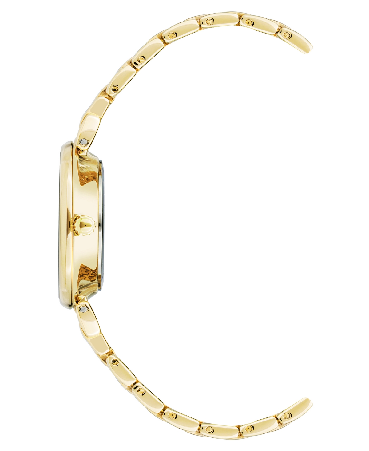 Anne Klein Women's QuartzRoman Numeral Dial Gold-Tone Alloy Watch, - Green/Gold-Tone