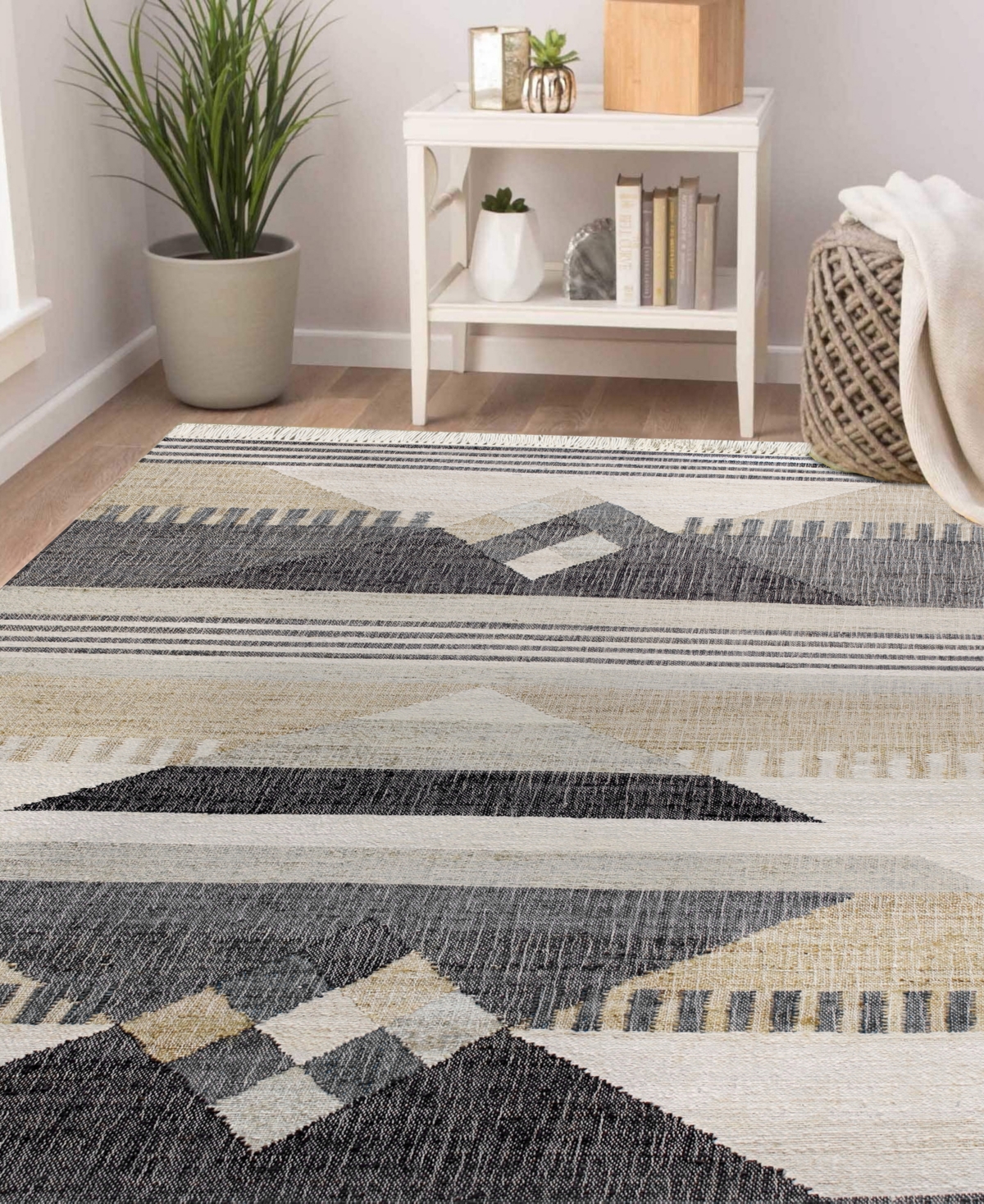 Lr Home Nero NRO81984 6' x 9' Area Rug