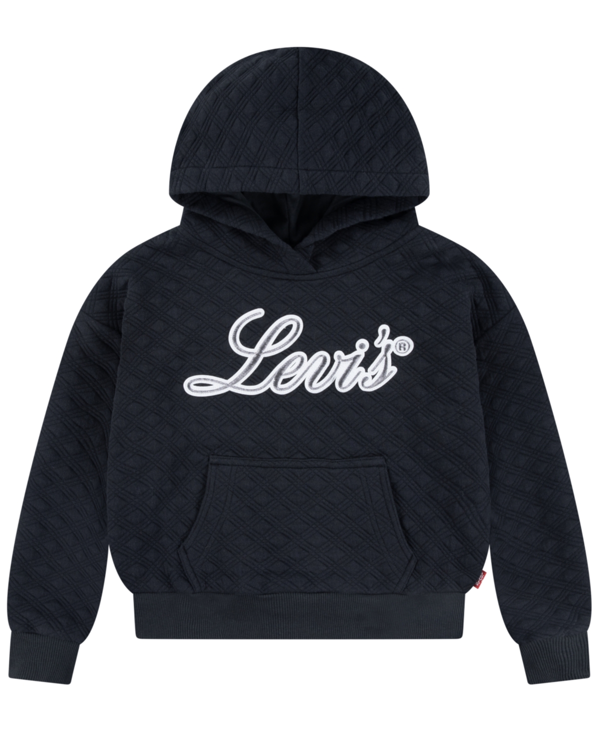 Levi's Kids' Big Girls Meet And Greet Sweatshirt In Jet Black