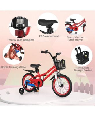 16 Inch Kids Bike with Removable Training Wheels for 4-7 Years Old