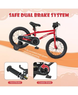 16-Inch Kids' Bike with Handbrake, Coaster Brake, and Bell for Ages 4-7