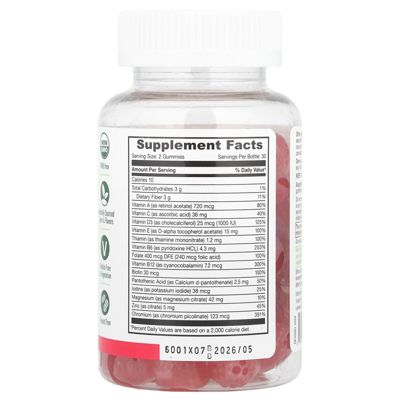Diabetic Multivitamin Gummies | Sugar Free Diabetes Supplement Vitamins for Women & Men