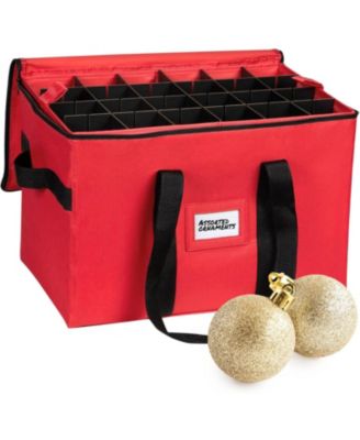 Adjustable Dividers and 4 Trays Christmas Storage Box