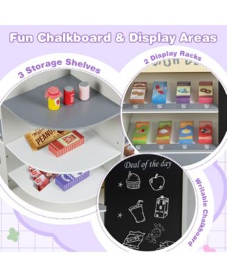 Kids Grocery Store Playset with Cash Register POS Machine