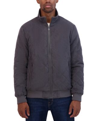Nautica - Men's Quilted Faux-Suede Bomber Jacket