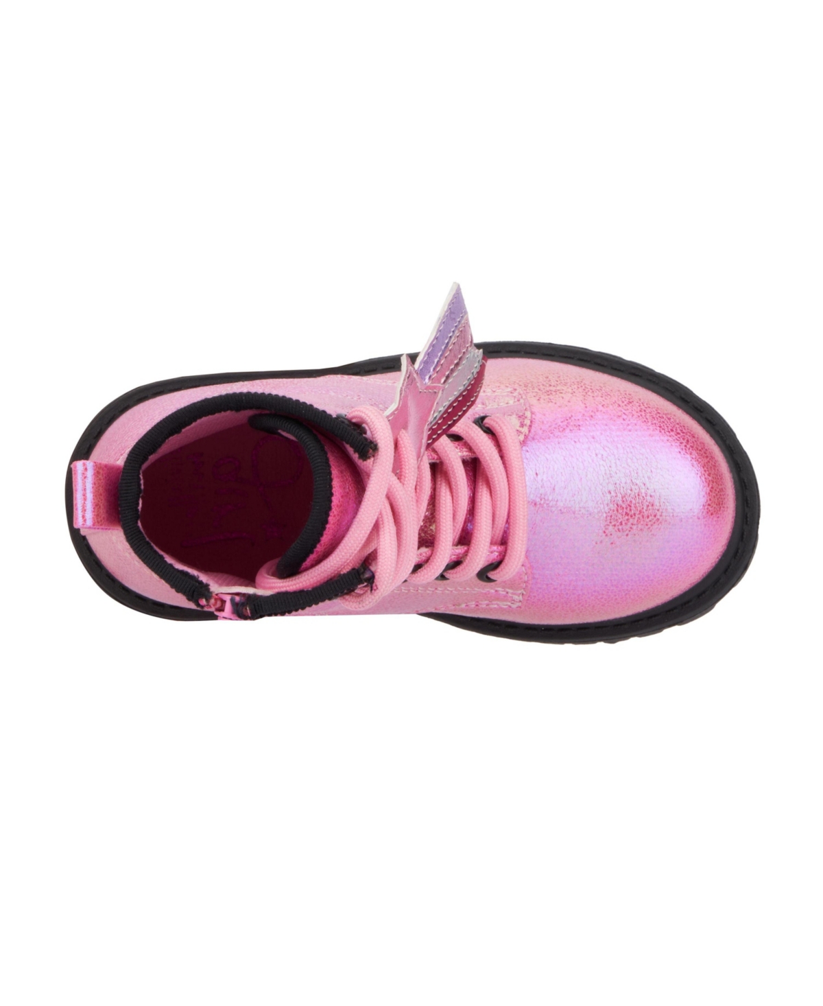 Olivia Miller Big Girls Crystal Sky Combat Boots
