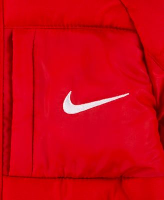 Toddler Boys Mixed-Media Hooded Puffer Jacket