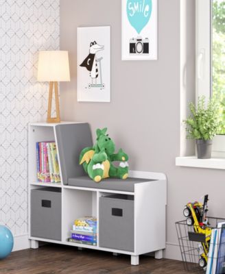 Book Nook Collection Kids Storage Bench with Cubbies