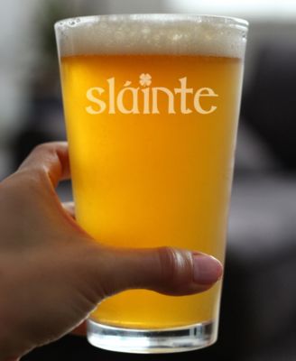 Slainte Irish Cheers Pint Glass