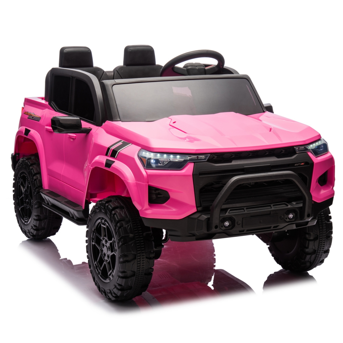 Streamdale Furniture 24V10A Two-seater Kids Ride On Electric Pickup, kids ride on toy W/parents remote control,4WD 800W motors, Two Safety belts, High