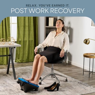 VibraFlow Electric Foot Massager for Neuropathy – Vibrating Foot & Calf Therapy with Heat Option for Circulation & Pain Relief