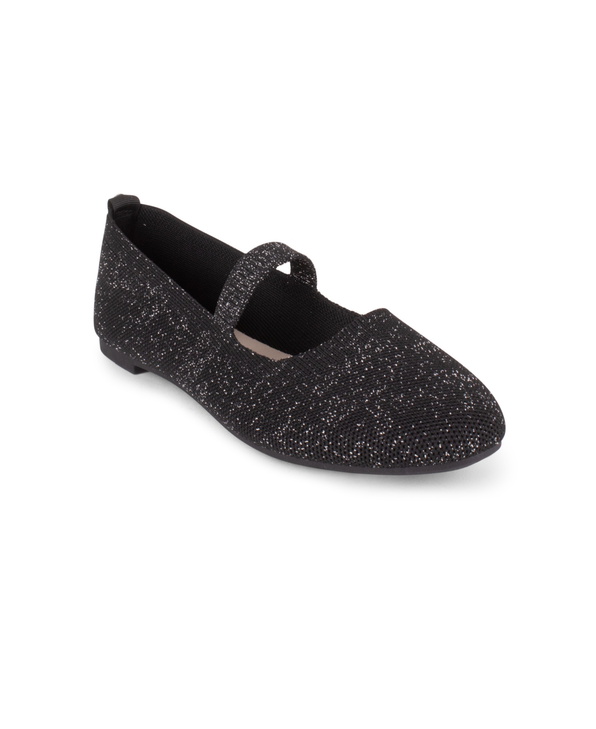 Danskin Women's Shine Slip On Ballet Flats In Black Lurex