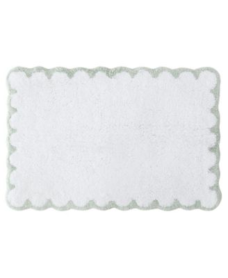 Scallop Cotton Bath Rug, 30" x 20"