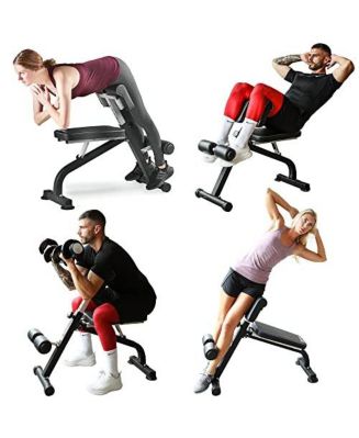 Pull Up Bar LifePro Adjustable Hyperextension Bench For Glutes