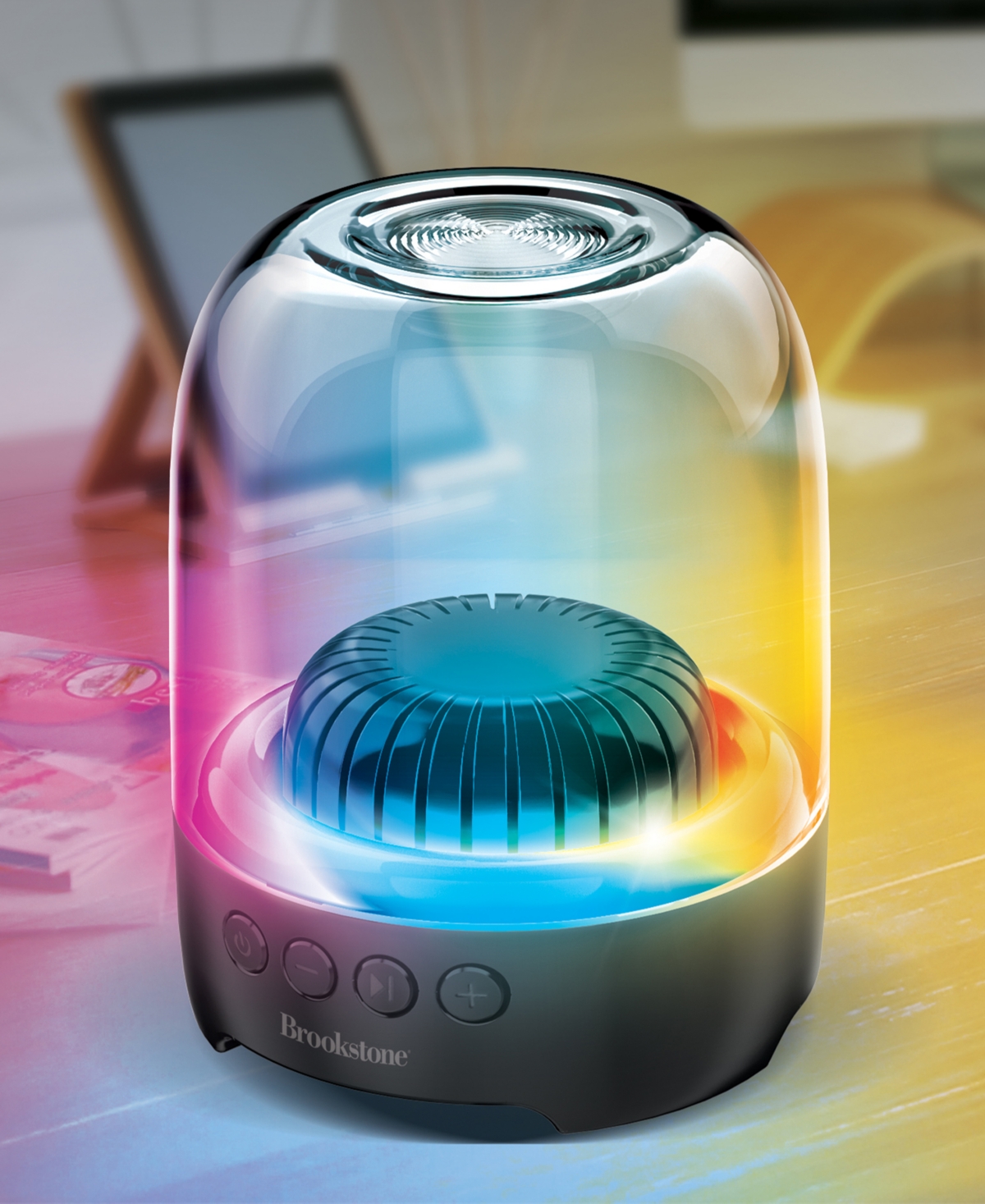 Brookstone Radiance Glow Wireless Led Speaker