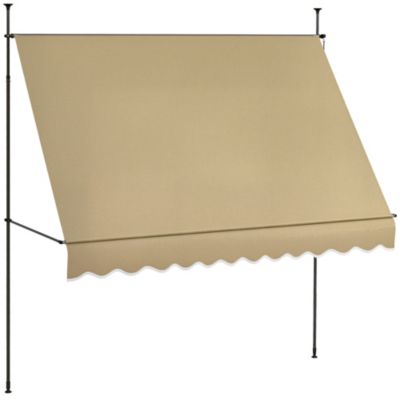 10' x 4' Retractable Awning, Non-Screw,