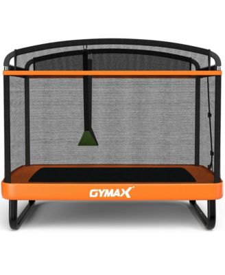 6FT Recreational Kids Trampoline W/Swing Safety Enclosure Indoor/Outdoor Orange