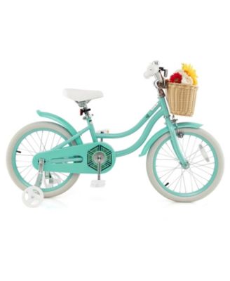 18 Inch Kids Bike with Adjustable Handlebar and Seat for 4-8 Years Old