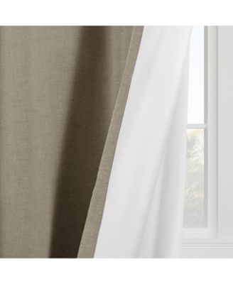 Linen Slub Blackout Grommet Pair (2 Panels), 52"×96"