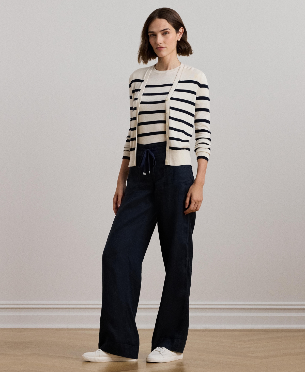 Lauren Ralph Lauren Wide-Leg Linen Pants
