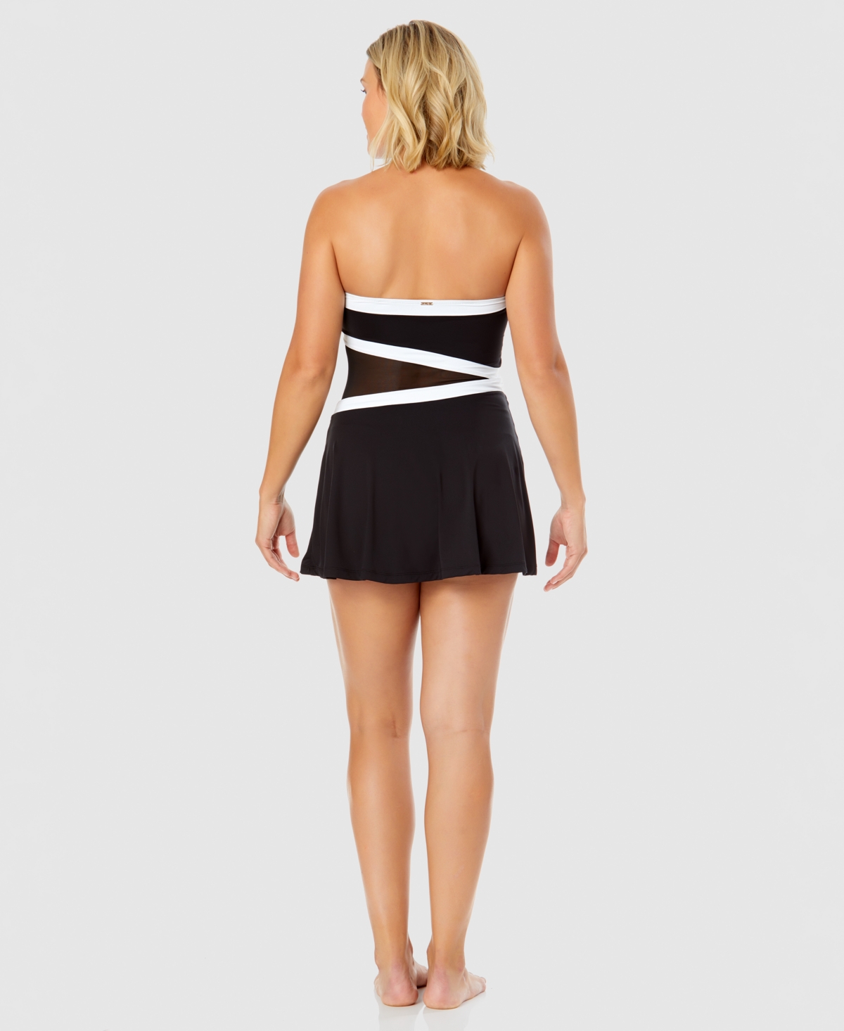 Anne Cole Women's Mesh-Inset Swimdress