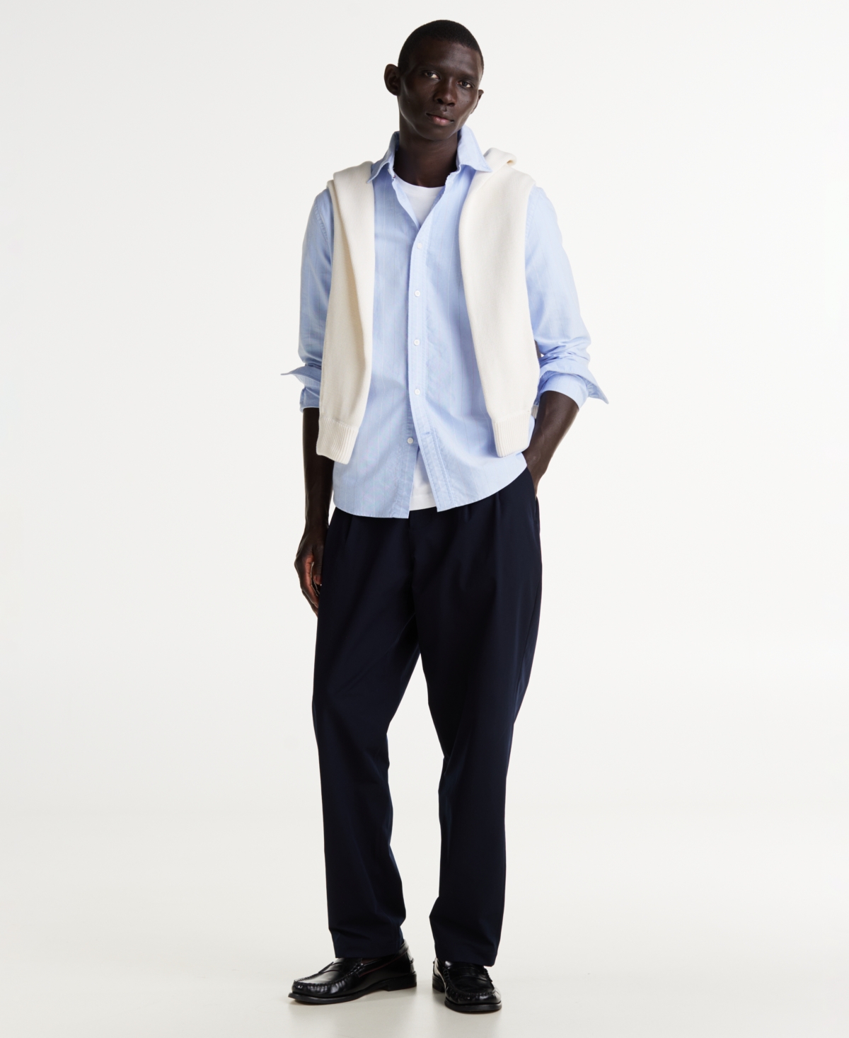 Tommy Hilfiger Men's Stripe Oxford Shirt -/ Allover