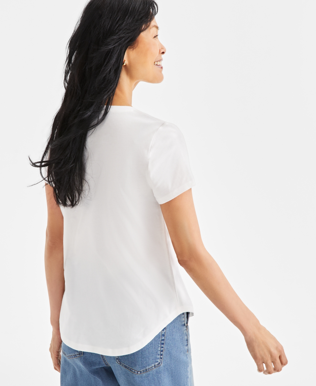 Style & Co Women's Graphic Print Short-Sleeve T-Shirt, Exclusively at Macy's