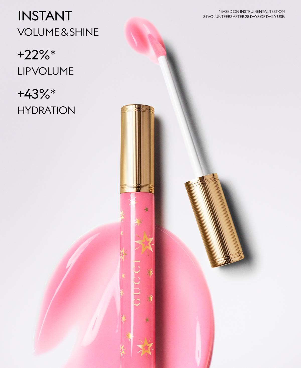 Gucci Gloss A Levres Hydrating & Plumping Lip Gloss In 219 - Bertha Pink