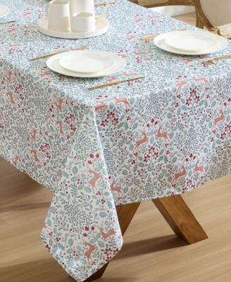 Easy Care Holiday Tablecloth, 60" x 84"