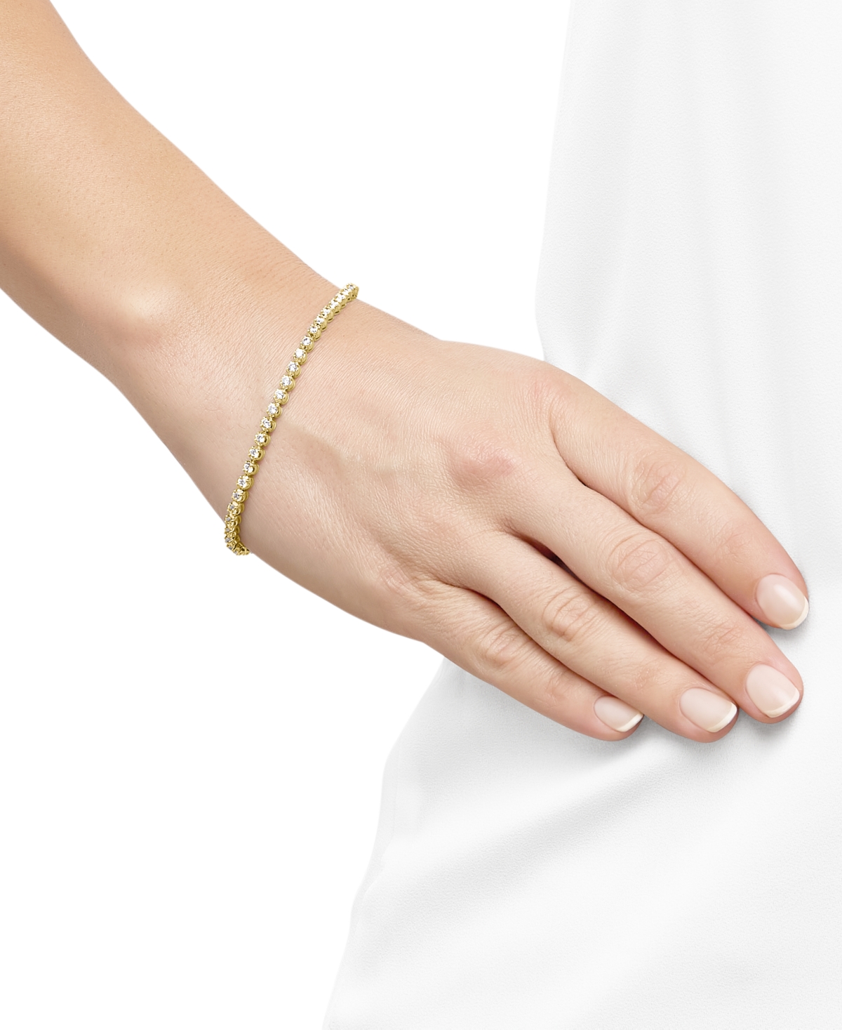 Grown With Love Lab Grown Diamond Tennis Bracelet (3 Ct. T.w.) In 14k White Or Yellow Gold In Yellow Gold