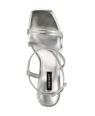 Women's Hanni Strappy Square Toe Kitten Heel Sandals