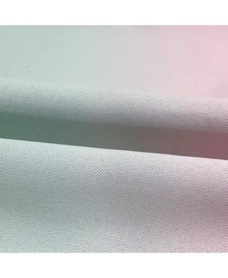 Blackout Grommet Taylor Ombre Curtains Pair, Rainbow, 52"×63"