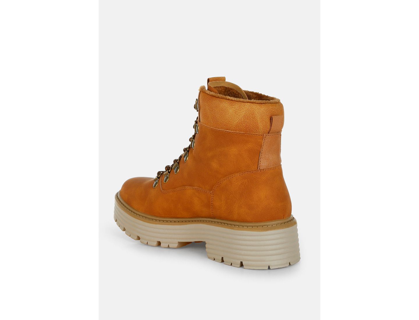 Женские ботинки London Rag Boskoff Lace-Up Chunky Warm Ankle, цвет: Бежевый / Хаки — фото 3