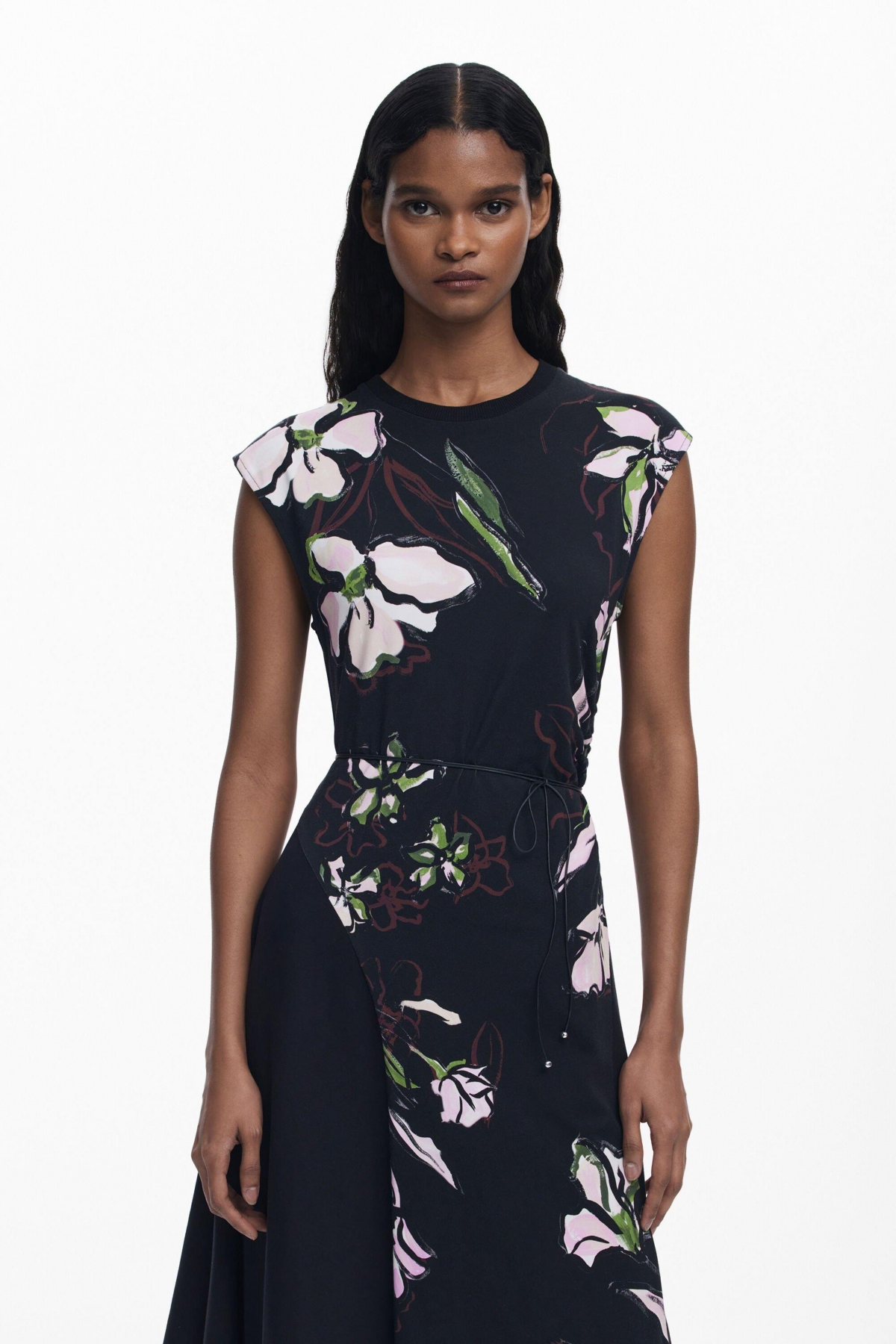 Desigual Women's Asymmetric floral dress