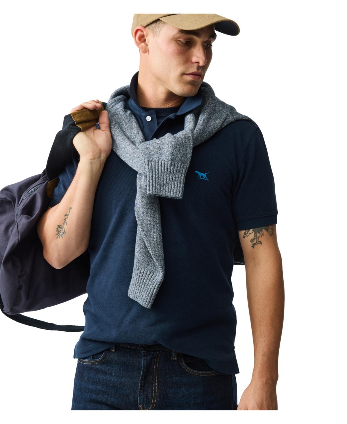 Rodd & Gunn The Gunn Slim Fit Polo Shirt In Blue