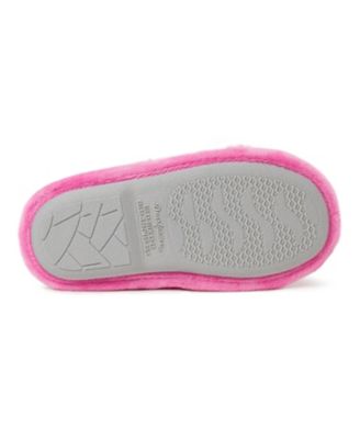 Kids Ava Crisscross Fuzzy Sparkle Slide Slipper