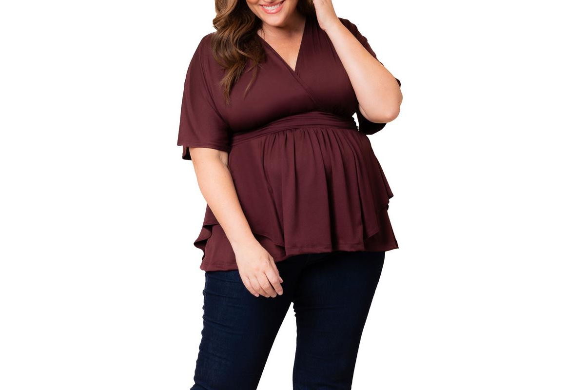 Kiyonna Plus Size Promenade Jersey Top