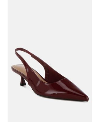 Pentas Kitten Heel Slingback Sandals