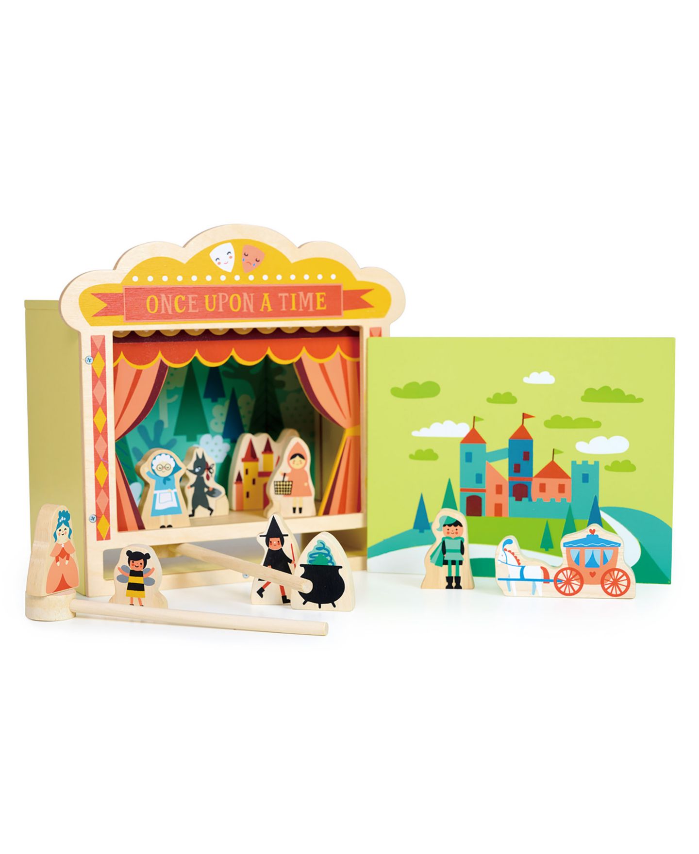 Детская игрушка Mentari Toys Wooden Magnetic Tabletop Theatre, от 3 лет — фото 2