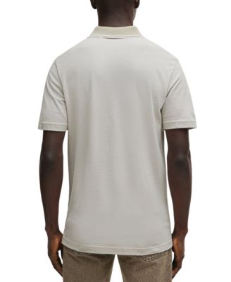 Men's Oxford-Piqu&eacute; Cotton Relaxed-Fit Polo Shirt