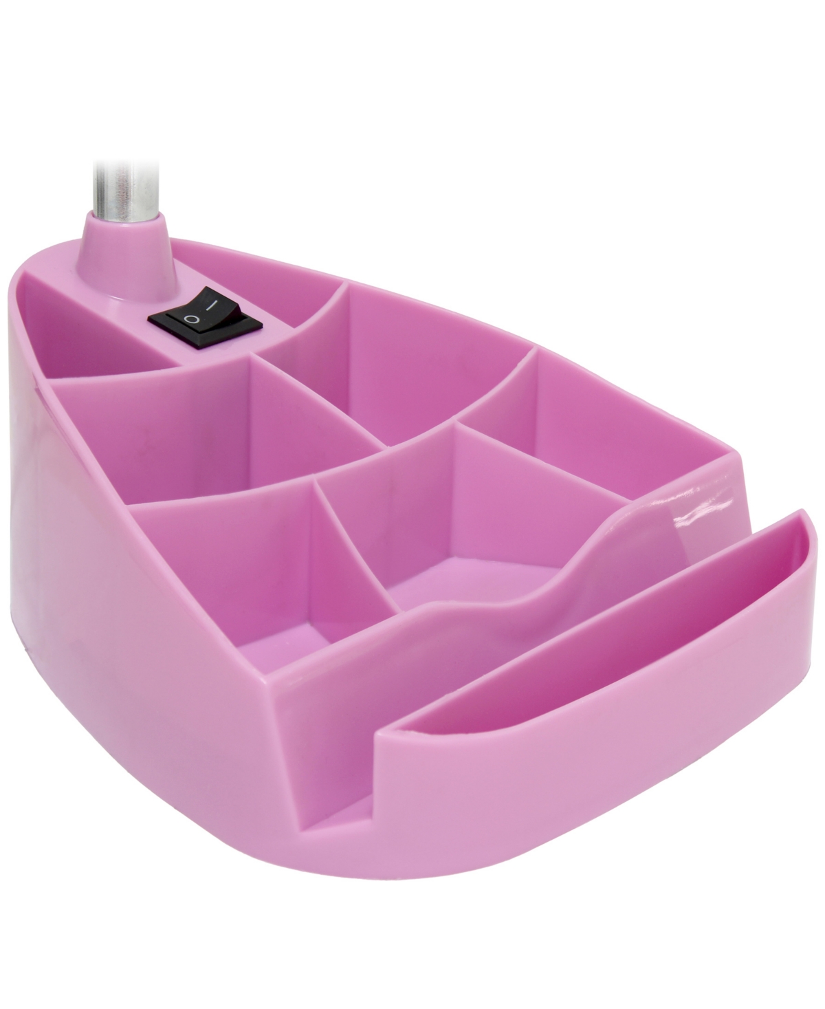 Creekwood Home 18.5" Flexible Gooseneck Organizer Desk Lamp In Pink
