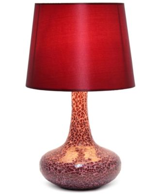 14.17" Patchwork Crystal Glass Table Lamp