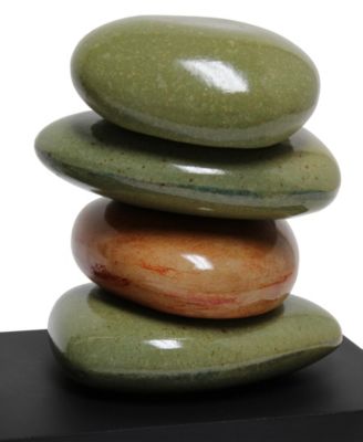 14" Contemporary Tranquil Stone Table Lamp